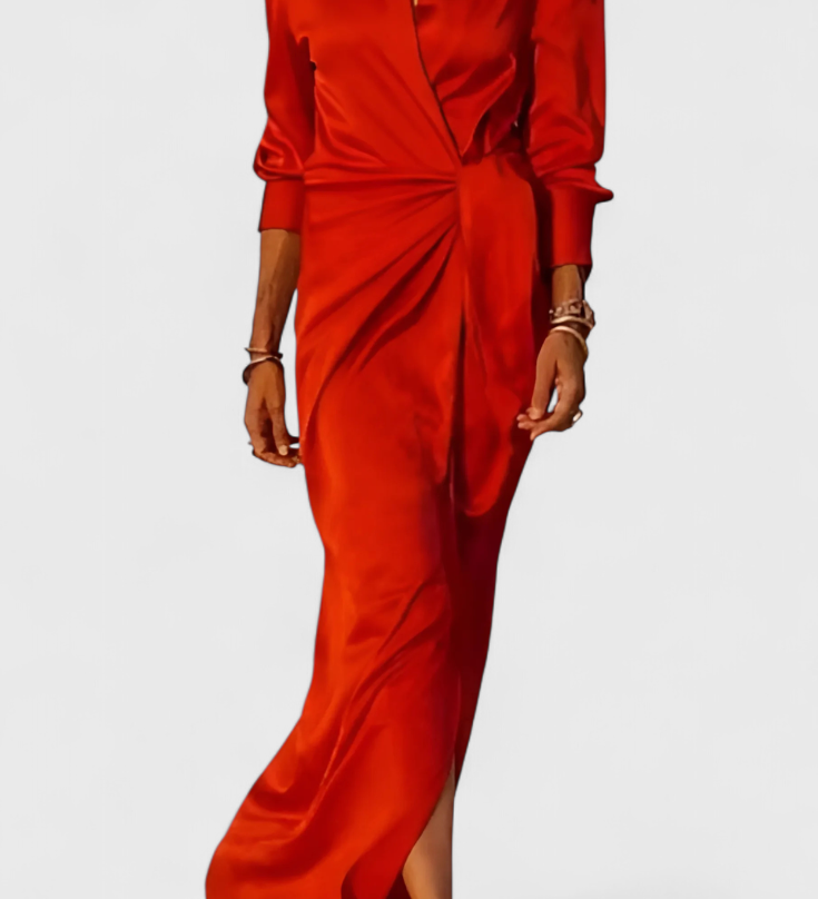 Robe de soirée longue Marbella avec nœud