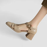 Eva | Chaussures à talons orthopédiques avec bride en T