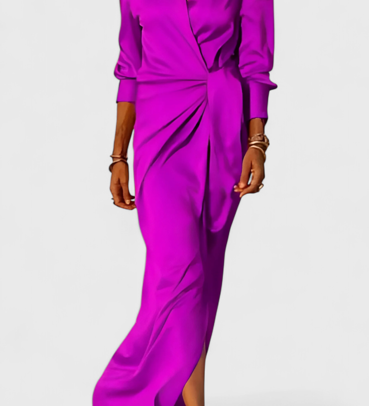 Robe de soirée longue Marbella avec nœud