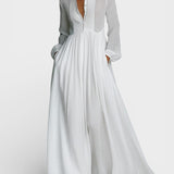 Amaia™ | Robe maxi en coton et lin