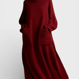Elena™ | Robe Tricotée à Col Montant