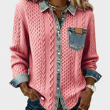 Adela™ | Chemise élégante avec des détails en denim