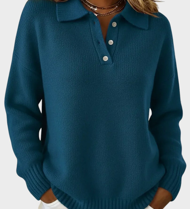 Marta™ | Pull Polo en Tricot Doux