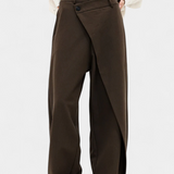 Pantalon droit Oaklyn avec drapé moderne