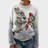 Teresa™ | Pull de Noël Doux avec Lapin