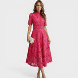 Camila™ | Robe Midi en Dentelle Élégante