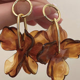 Boucles d'oreilles en forme de fleur
