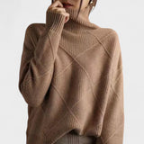 Elena™ | Pull Tricot Col Montant