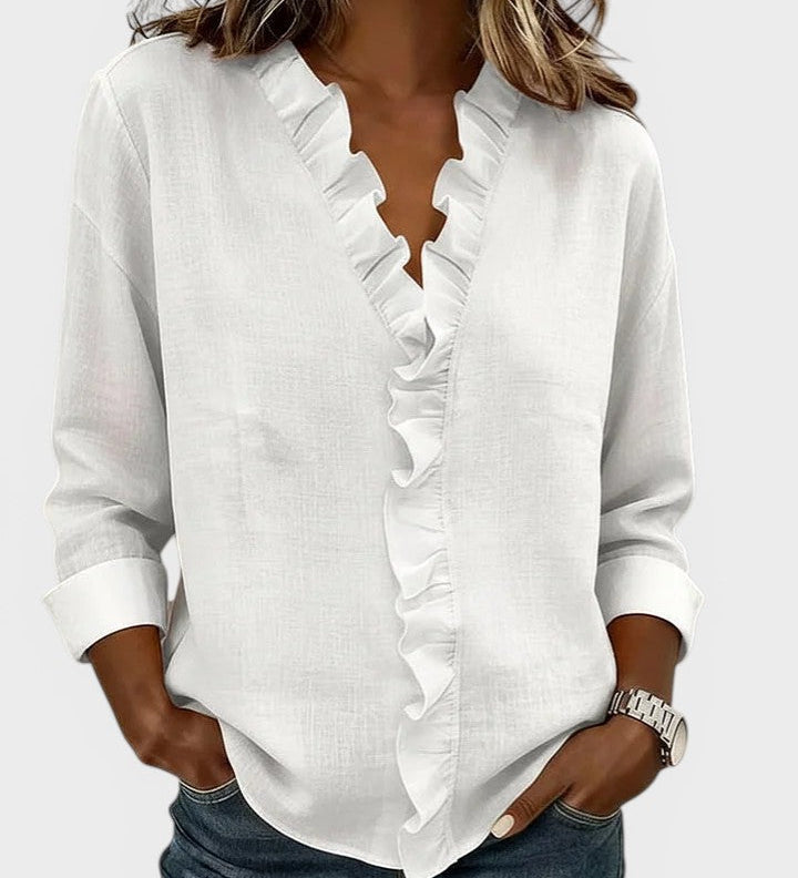Jimena™ | Blouse élégante et légère avec volants