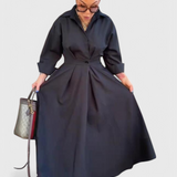 Robe Maxi Longue Celina avec Revers
