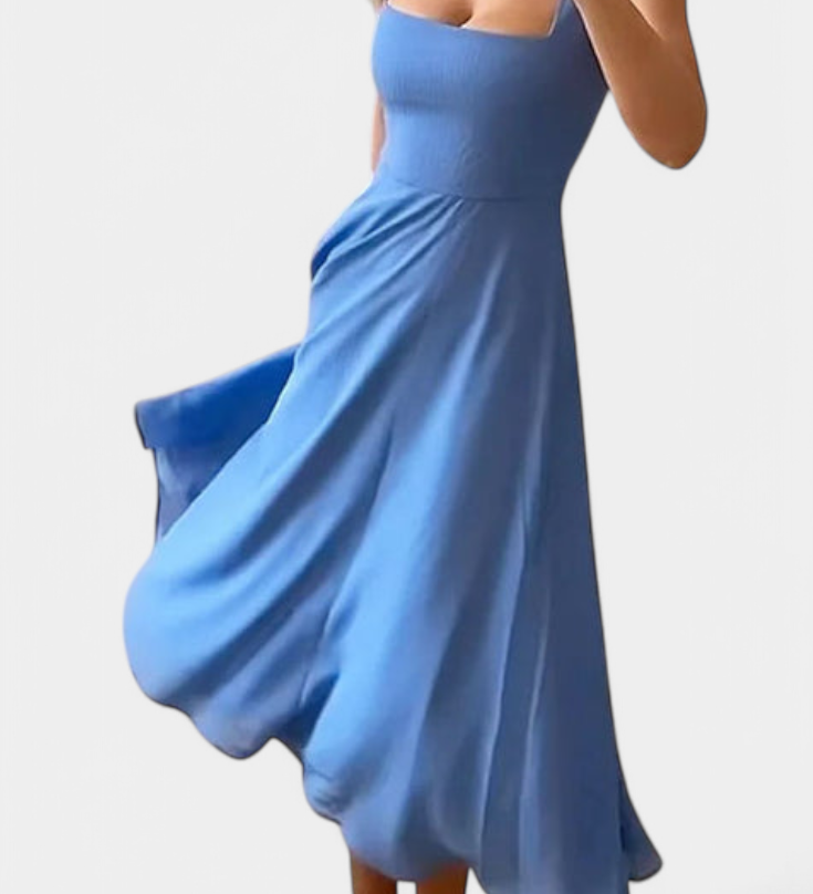 Robe Midi A-Line Sans Manches Mary