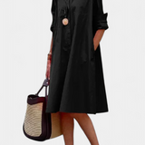 Robe en coton Larissa avec col à revers