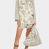 Ensemble Chemise Imprimée Amalia avec Shorts Élastiqués