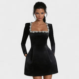 Valeria™ | Robe courte en velours élégante