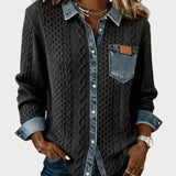Adela™ | Chemise élégante avec des détails en denim