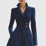 Leonor™ | Robe Manteau Bleu Marine