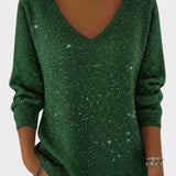 Inés™ | Pull Festif avec Col en V
