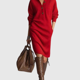 Alba™ | Élégante robe midi en tricot