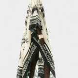 Robe Kaftan Oversize Guadalupe avec Imprimé Flamant et Palmier
