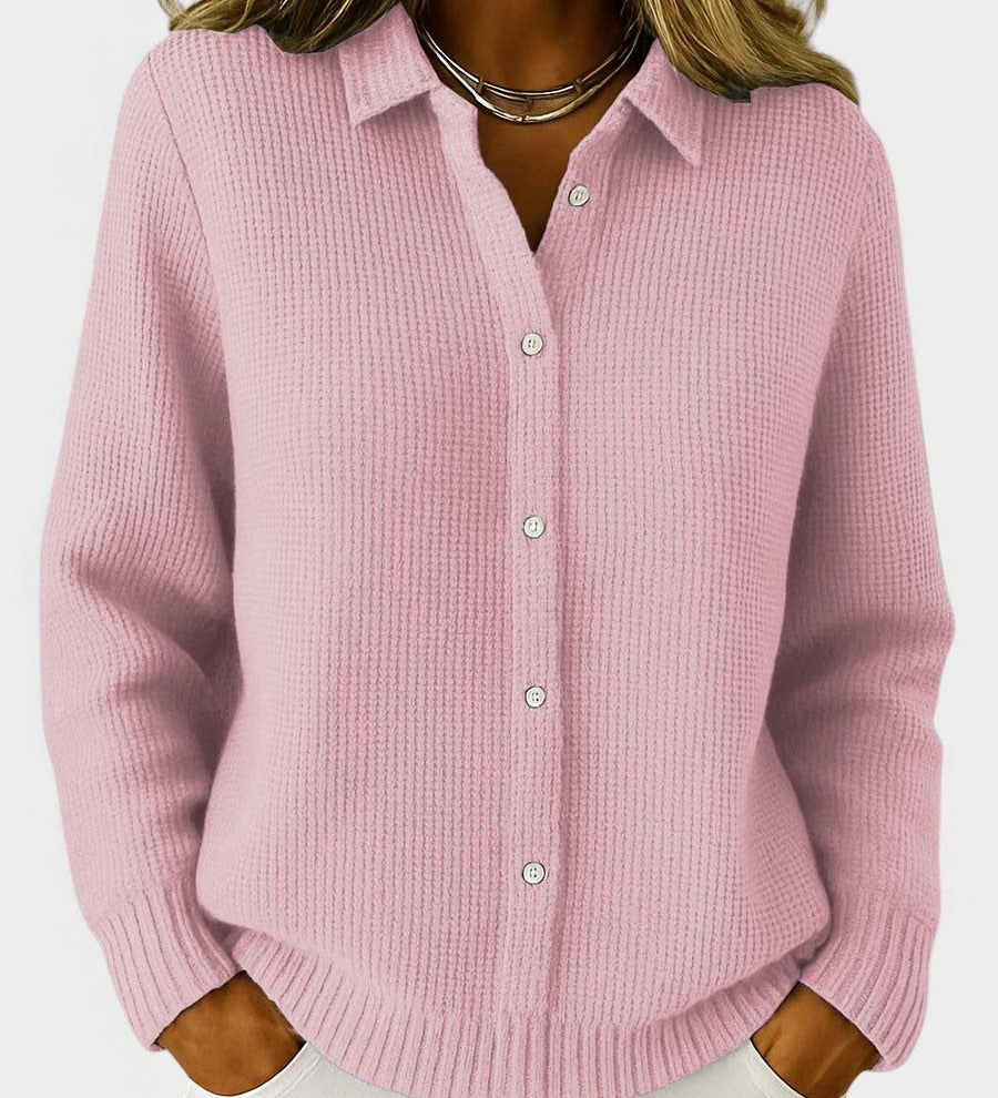 Lucía™ | Cardigan en Tricot à Boutons Classique