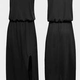 Robe Dianne sans manches avec fente sur le côté et coupe ample