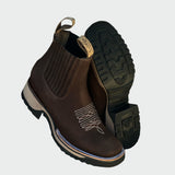 Ana | Bottes de cowboy en cuir marron élégantes et durables