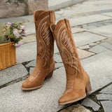 Valentina | Bottes de Cowboy avec Talon Bloc Stable et Confortable