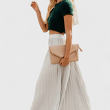 Jupe plissée Mila taille haute