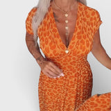 Elena™ | Robe Maxi à Imprimé Léopard