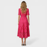 Camila™ | Robe Midi en Dentelle Élégante