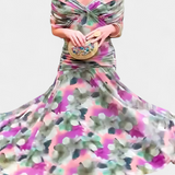 Magda™ | Robe Florale Longue avec Décolleté en V