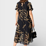 Emma™ | Robe Élégante Noir et Or