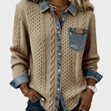 Adela™ | Chemise élégante avec des détails en denim