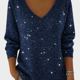 Inés™ | Pull Festif avec Col en V