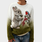 Teresa™ | Pull de Noël Doux avec Lapin