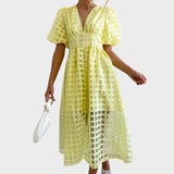 Julia™ | Robe en Dentelle avec Manches Cloches