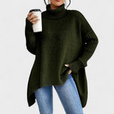 Adela™ | Pull Long Col Montant