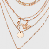 Collier superposé Rose et Ange