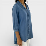 Elena™ | Blouse Élégante avec Volants