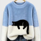 Luna™ | Sweat à capuche avec motif de chat