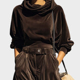 Carla™ | Ensemble en velours avec pantalon large