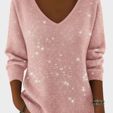 Inés™ | Pull Festif avec Col en V