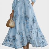 Ariadna™ | Robe Plissée Florale Élégante