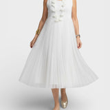 Claudia™ | Robe en Tricot Élegante avec Tulle