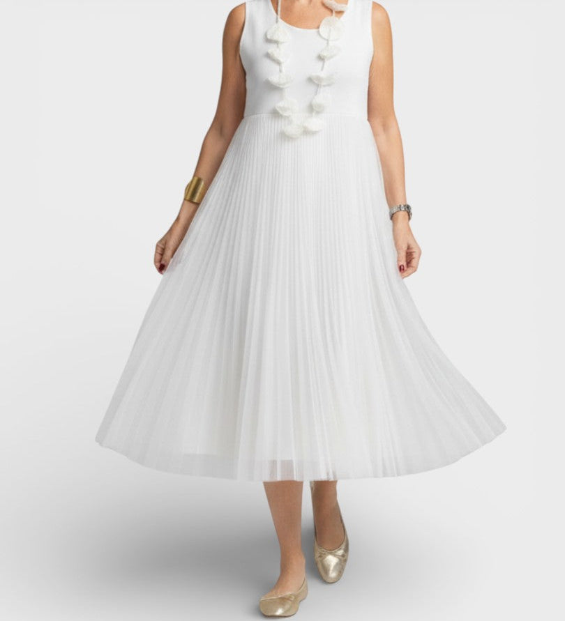 Claudia™ | Robe en Tricot Élegante avec Tulle