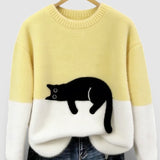 Luna™ | Sweat à capuche avec motif de chat
