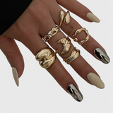 Bague Multi-Couche Irrégulière