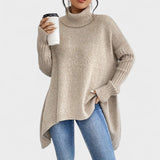 Adela™ | Pull Long Col Montant