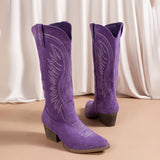 Valentina | Bottes de Cowboy avec Talon Bloc Stable et Confortable