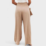 Susana™ | Pantalons larges en coton et lin
